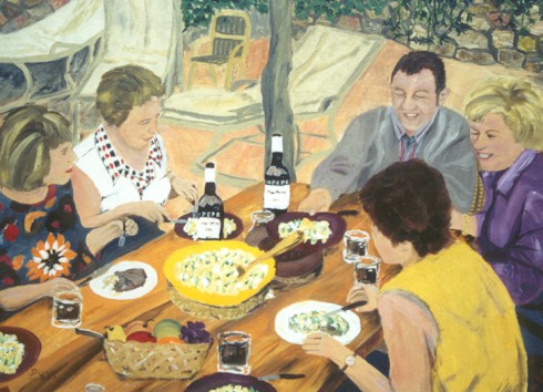 Abendessen im Patio