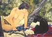 Frau am Strand I