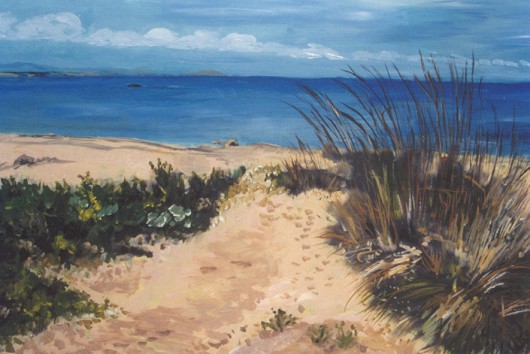 Strand I (�l auf Leinwand)