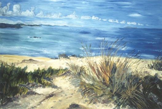 Strand II (�l auf Leinwand)