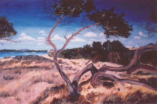Strand III (�l auf Leinwand)