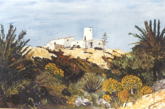 alte Salzm�hle (�l auf Leinwand)