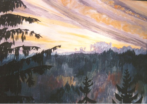 Abendstimmung in der Eifel