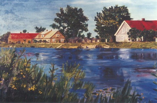 Dorf an der Minge