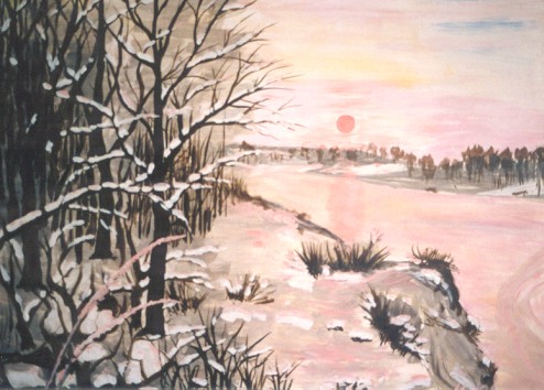 Beverstausee im Winter