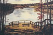 Aussichts- und Ruhestelle an der Wuppersperre im Herbst 1996