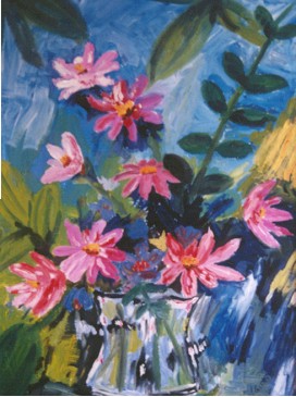 Cosmea im Glastopf